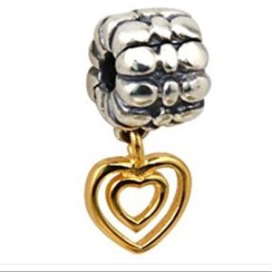 Pandora 14k Gold/Sterling Silver Dangle Charm